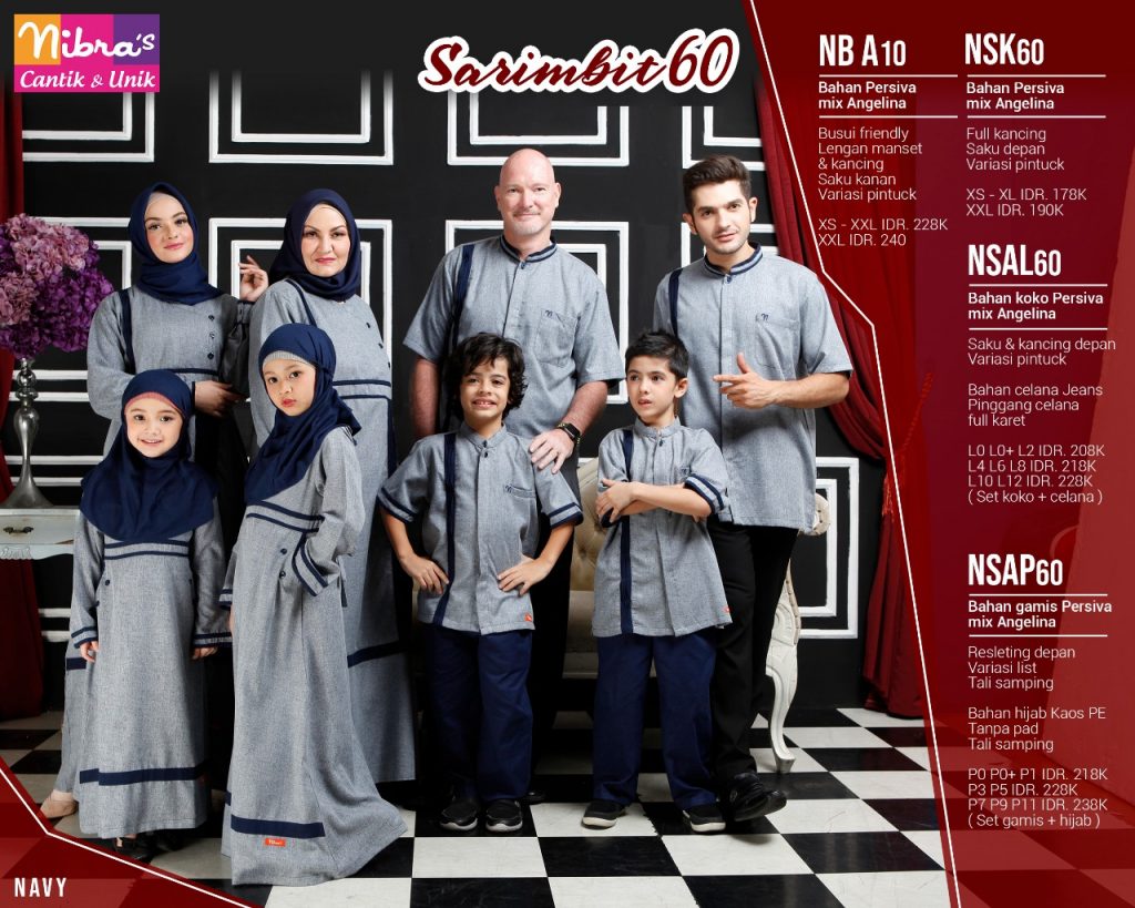 Sarimbit keluarga nibras 60 navy
