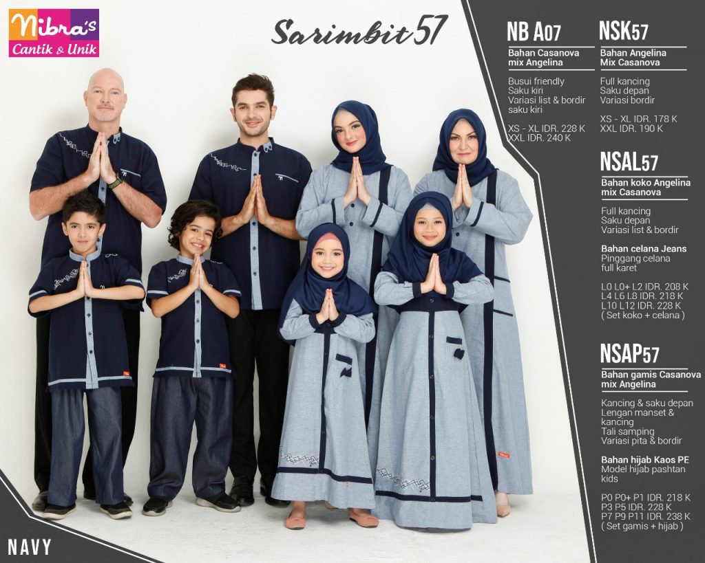 Sarimbit keluarga Nibras 57 Navy
