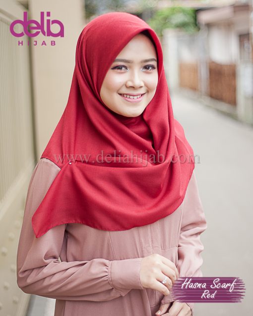 SCARF DELIA HIJAB hasna Red