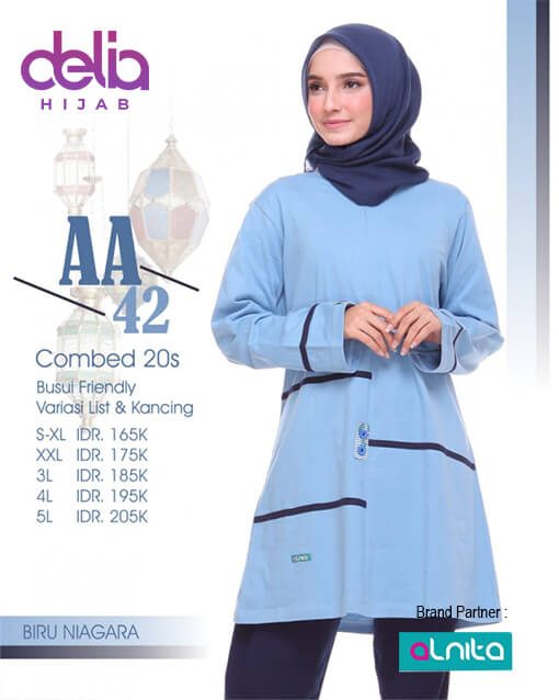 Baju Olahraga Muslim - Delia Hijab - Alnita AA 42