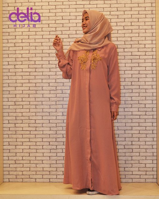 Gamis Casual - Delia Hijab - Gamis Brokat