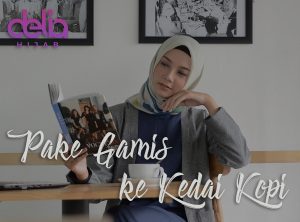 Delia Hijab Sukabumi - Ngopi di Café dengan Gamis Terbaru 2019