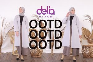 OOTD Kuliah dengan Busana Muslim Modern Delia Hijab Sukabumi