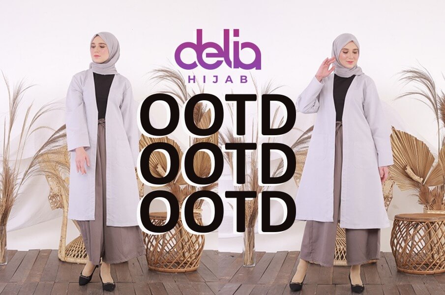 OOTD Kuliah dengan Busana Muslim Modern Delia Hijab Sukabumi