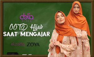 Delia Hijab - Baju Gamis Modern - Busana OOTD Hijab yang Cocok saat Mengajar