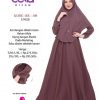 Setelan Gamis Polos - Baju Gamis Syar'i - Delia Hijab - Rauna RK-100
