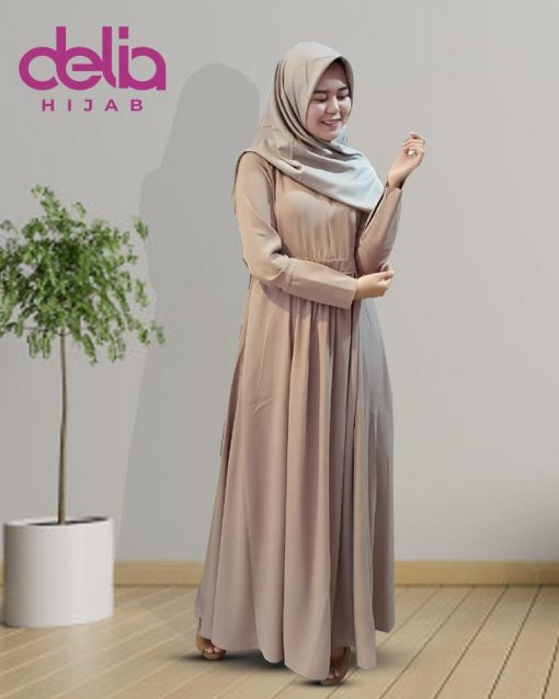 Baju Gamis Terbaru 2020 - Amelia Dress - Delia Hijab