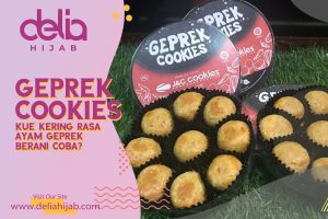 Delia Hijab - Baju Muslim Casual - Geprek Cookies - Kue Kering Rasa Ayam Geprek
