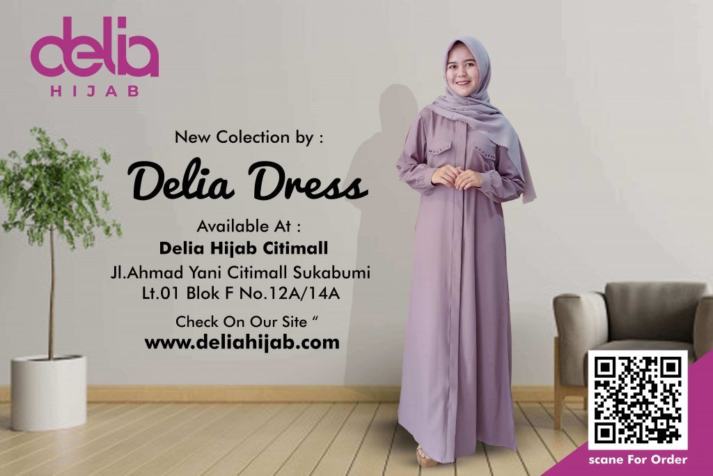 Delia Hijab - Baju Gamis Casual - Gamis Terbaru 2020