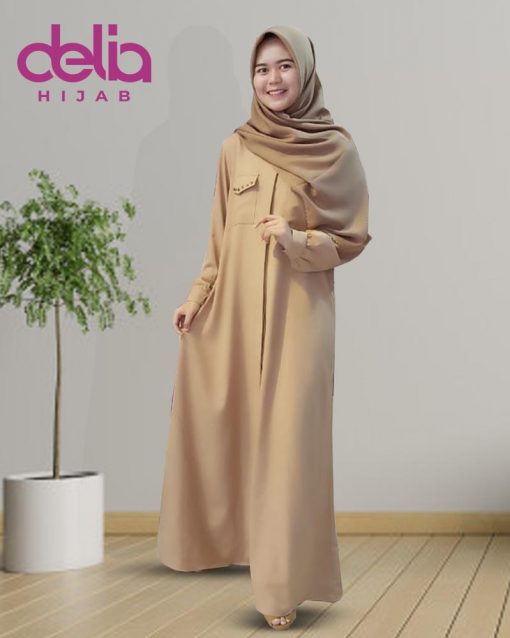 Model Gamis Terbaru 2020 - Natalia Dress - Delia Hijab - M