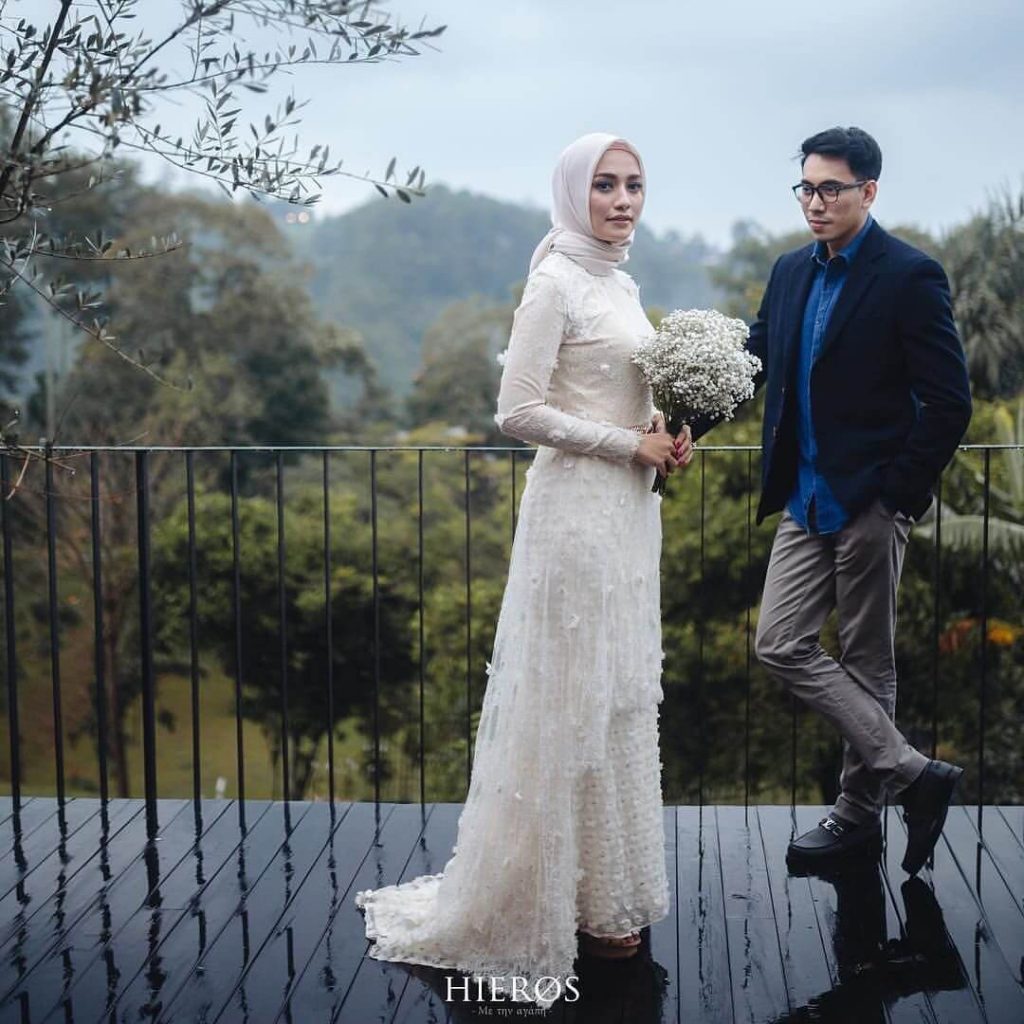 Konsep Prewedding Outdoor Foto Prewedding Hijab Delia Hijab Sukabumi
