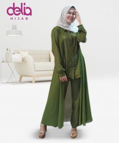Baju Muslim Casual - Baju Gamis Modern - Baju Gamis Murah dan Cantik - Baju Gamis Model Sekarang - Delia Hijab Sukabumi - Casandra Set - G