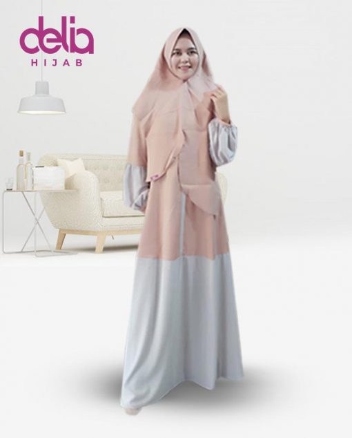 Gamis Syari Modis - Baju Gamis Murah dan Cantik - Baju Gamis Model Sekarang - Syari Set Delia Hijab Sukabumi - P