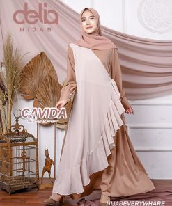 Delia Hijab Sukabumi – Baju Muslim Sukabumi – Baju Gamis Modern – Baju Gamis Model Sekarang – Gamis Syari Modis – Baju Gamis Murah dan Cantik - Cavida Dress C