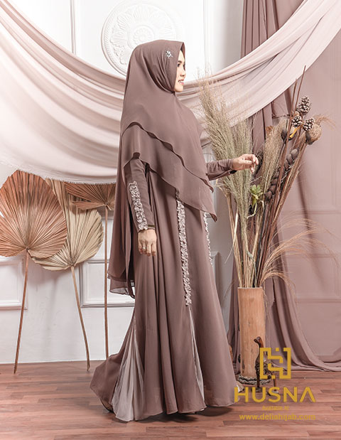 Delia Hijab Sukabumi – Husna Ramadhan – Baju Gamis Brokat Terbaru – Baju Gamis Pesta Mewah – Baju Gamis Terbaru Lebaran 2020 – Baju Gamis Modern