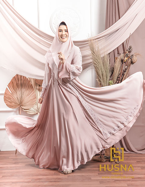 Delia Hijab Sukabumi – Husna Ramadhan – Baju Gamis Brokat Terbaru – Baju Gamis Pesta Mewah – Baju Gamis Terbaru Lebaran 2020 – Baju Gamis Modern