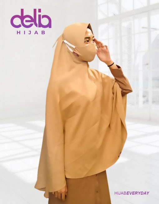 Kerudung Khimar Syar'i Terbaru - Khimar Pet Jumbo - Khimar Delia Hijab 01