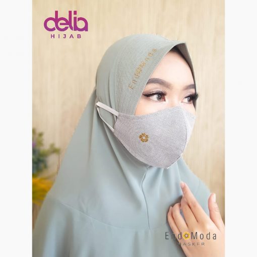 Masker Kain 3 Lapis Hijab - Masker Endomoda 01 - 1