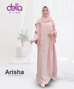 Baju Gamis Model Baru - Arisha Dress - Delia Hijab 2