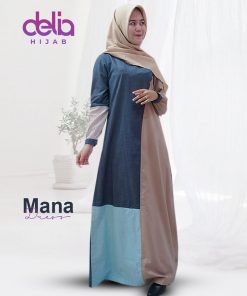 Baju Gamis Modern 2020 - Mana Dress - Delia Hijab C