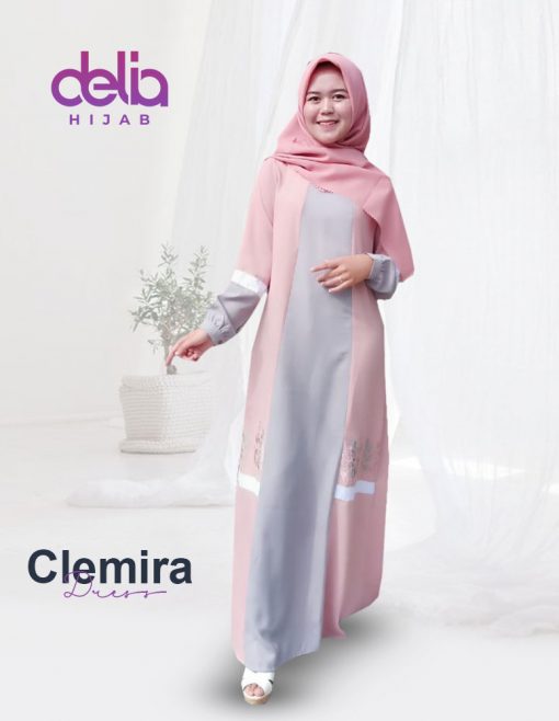 Baju Gamis Wanita Terbaru - Clemira Dress - Delia Hijab 1