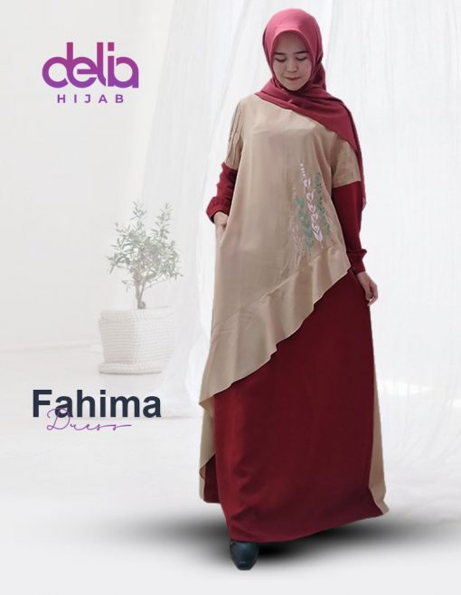 Baju Gamis Wanita Terbaru - Fahima Dress - Delia Hijab 1