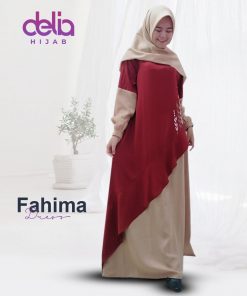 Baju Gamis Wanita Terbaru - Fahima Dress - Delia Hijab 1