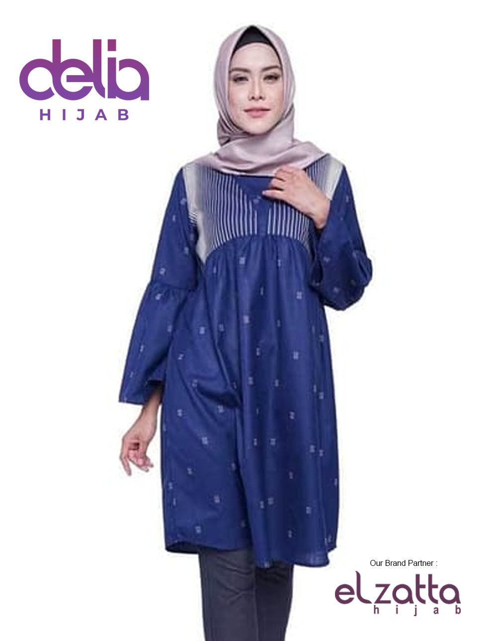Baju Muslim Trend 2020 Tunik Haula Elzatta Hijab Delia Hijab