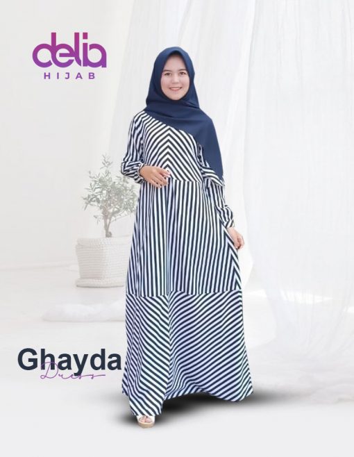 Baju Gamis Syar'i Modern - Ghaida Dress - Delia Hijab