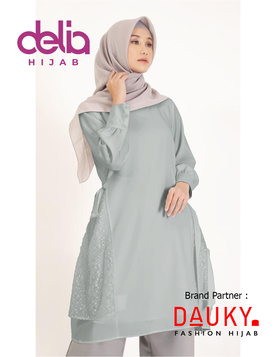 Ootd Hijab Kekinian 2020 Netsy Tunic Dauky Hijab Delia Hijab