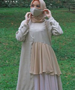 Baju Gamis Model Sekarang - Auristela Dress - Delia Hijab 1