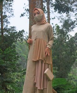 Baju Gamis Model Sekarang - Auristela Dress - Delia Hijab 2