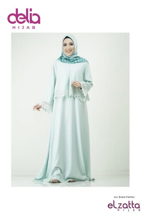 Baju Gamis Brokat - Gamis Lacelia - Elzatta Hijab