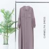 Baju Gamis Modern - Carmelita Dress - Delia Hijab