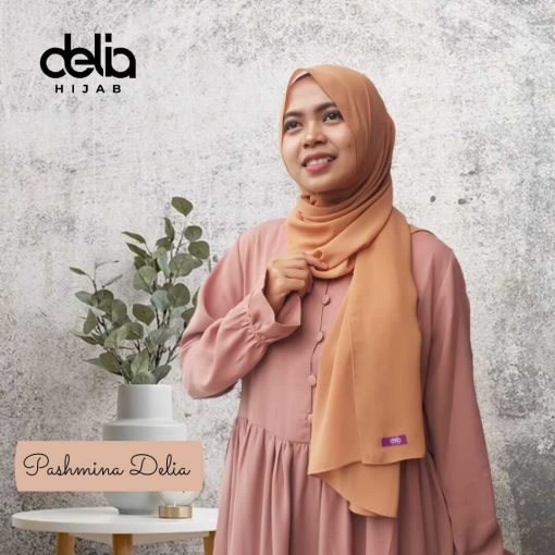 Kerudung Pashmina Syar'i - Pashmina Ceruti - Delia Hijab