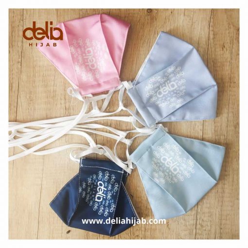 Masker Kain 2 Lapis - Masker Print Delia Dewasa - Delia Hijab