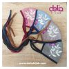 Masker Kain Hijab - Masker Bordir Daun - Delia Hijab