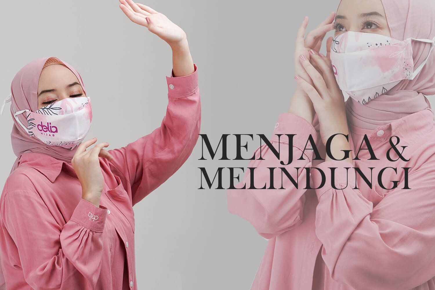 Masker Delia Hijab Sukabumi - Masker Kain Hijab 2 Lapis Preview 1