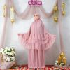Mukena Sholat Polos Renda - Mukena Libya - Delia Hijab
