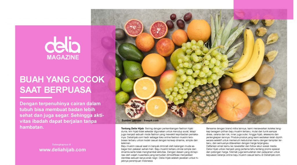 Buah yang Cocok Dikonsumsi saat Puasa, Banyak Mengandung Air - Menu Makanan saat Puasa Ramadhan - Baju Muslim Renda Terbaru 2021