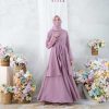 Busana Muslim Lebaran - Karmila Dress - Delia Hijab Lilac