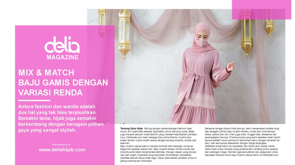 Mix & Match Baju Gamis Renda Simple dan Elegan - Model Baju Gamis Renda Terbaru 2021 - Reseller Baju Gamis Modern