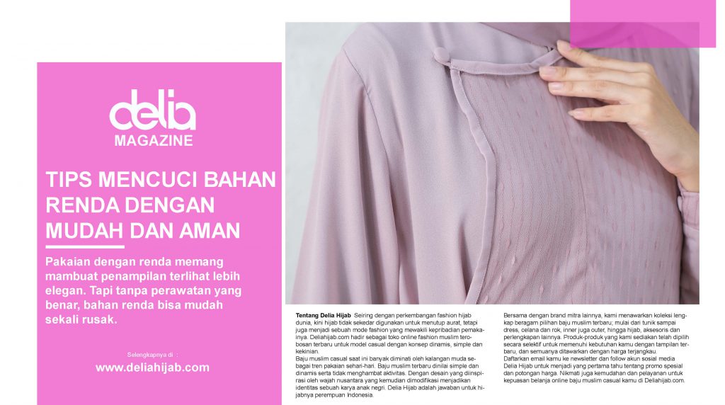 Tips Cara Mencuci Baju Muslim Renda dengan Mudah – Model Baju Gamis Renda Terbaru 2021 – Reseller Baju Gamis Modern