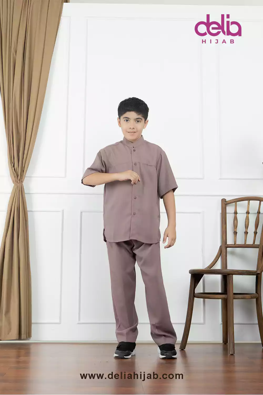 Baju Sarimbit Keluarga Muslim - Koko Anak Sarimbit Diamond - Delia Hijab