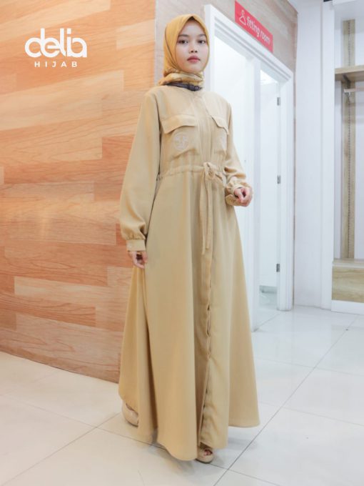 Baju Gamis Modern - Malina Dress - Delia Hijab