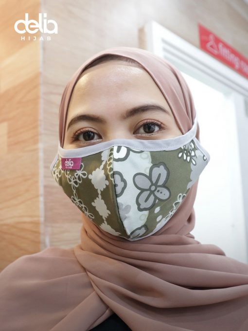 Masker Kain Hijab - Masker Motif List - Delia Hijab