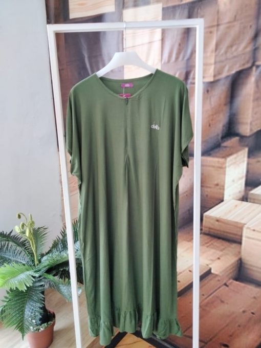 Baju Muslim Casual - Bella Ruffle Bordir - Delia Hijab