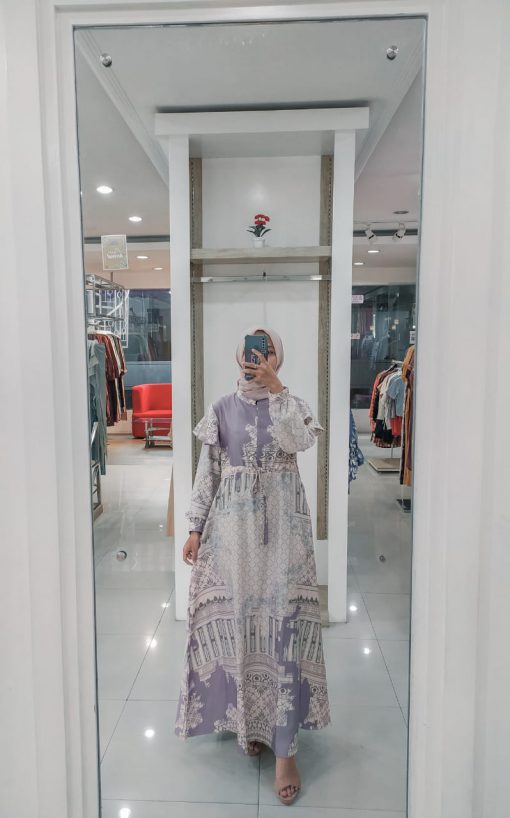 Baju Gamis Modern - Mazna Dress - Delia Hijab